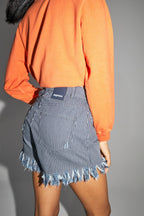 The Bradley Striped Denim Shorts Made In Portugal