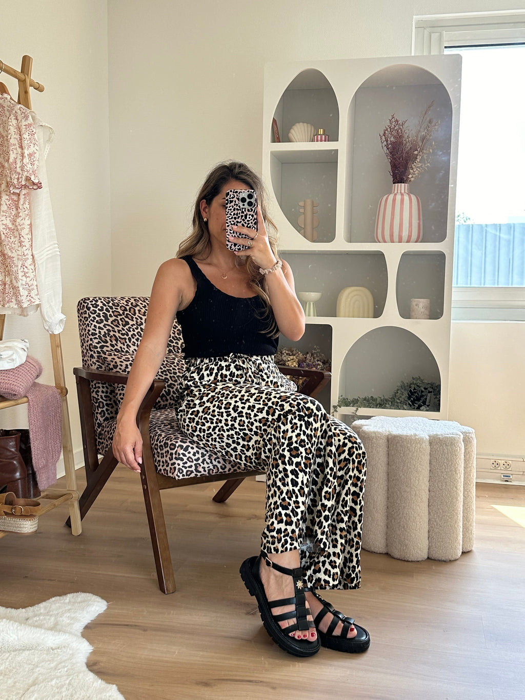 Black Amalia Sandals