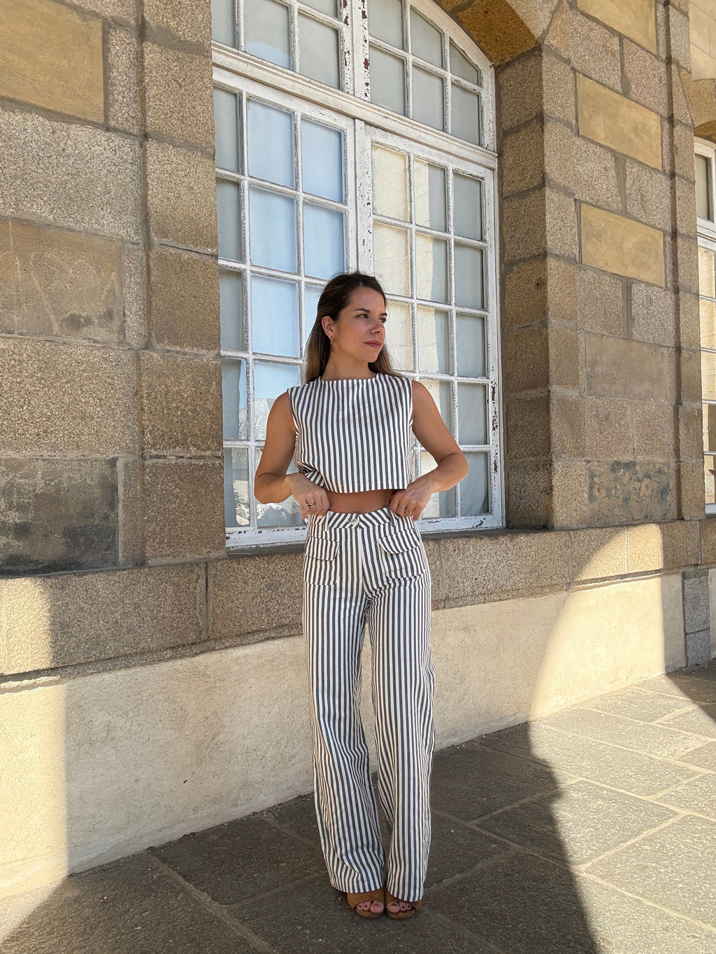 Blue Sailor Striped Trousers