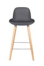 Albert Kuip 65 Cm - Set of 2 Bar & Counter Stools - Polypropylene Plastic - Dark Gray