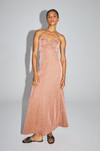 The Bowie Dress In Bronze Lurex