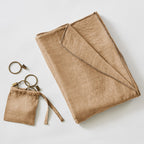 Lysandre - Cortina Ajustable + Anillas Pinza Lyocell Liso Lysandre - Camel