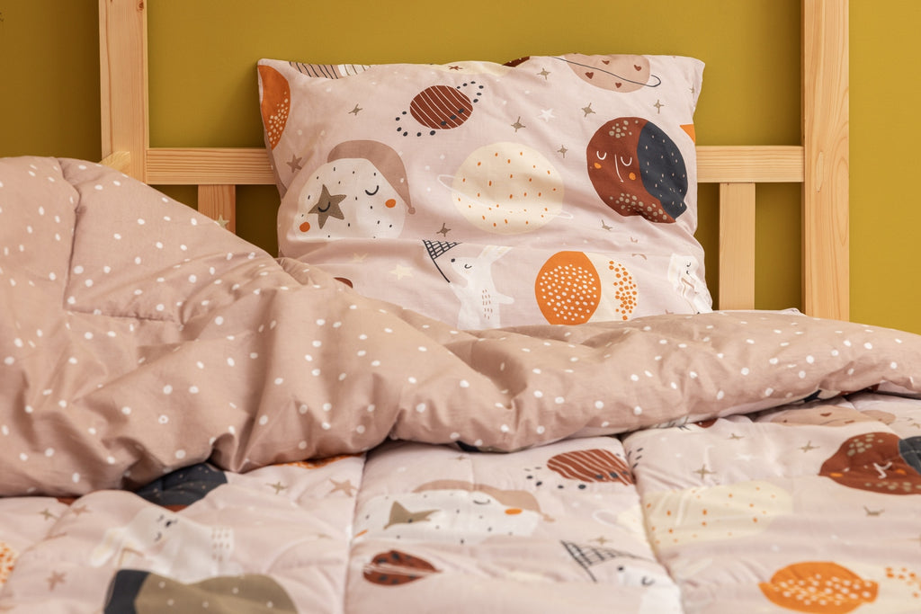 Printed Duvet + Pillowcase - Printed Cotton - Sky Dream