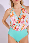 Camarat Blouson One-Piece Swimsuit - Flower Smock