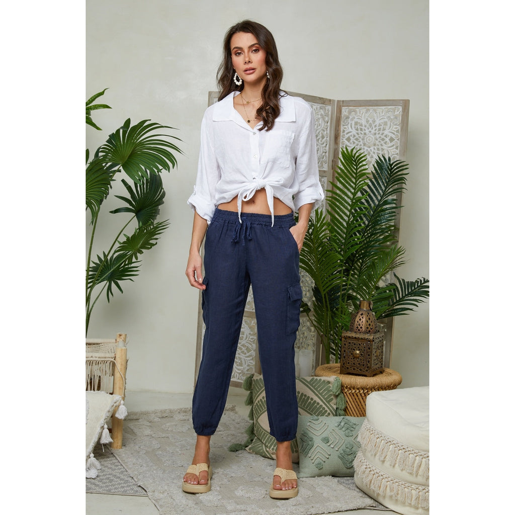 Pantalon - Marine - Femme