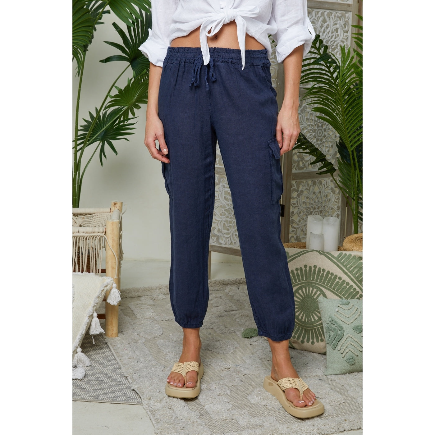Pantalon - Marine - Femme