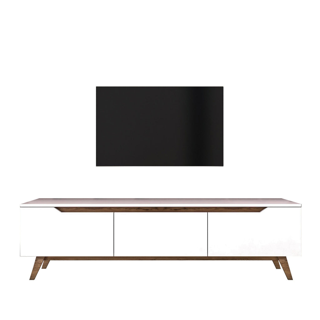 D1 TV Units - White / Walnut