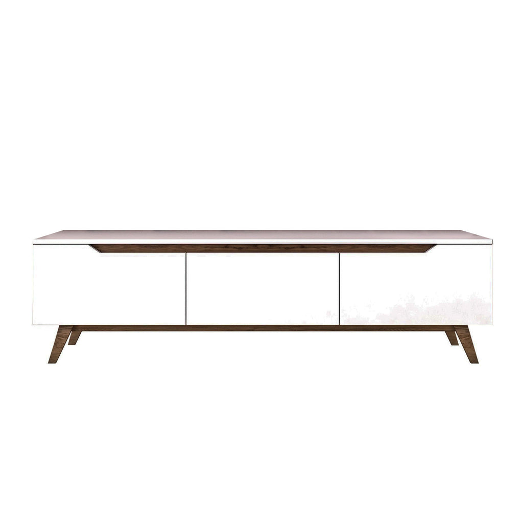 D1 TV Units - White / Walnut