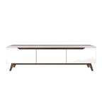 D1 TV Units - White / Walnut