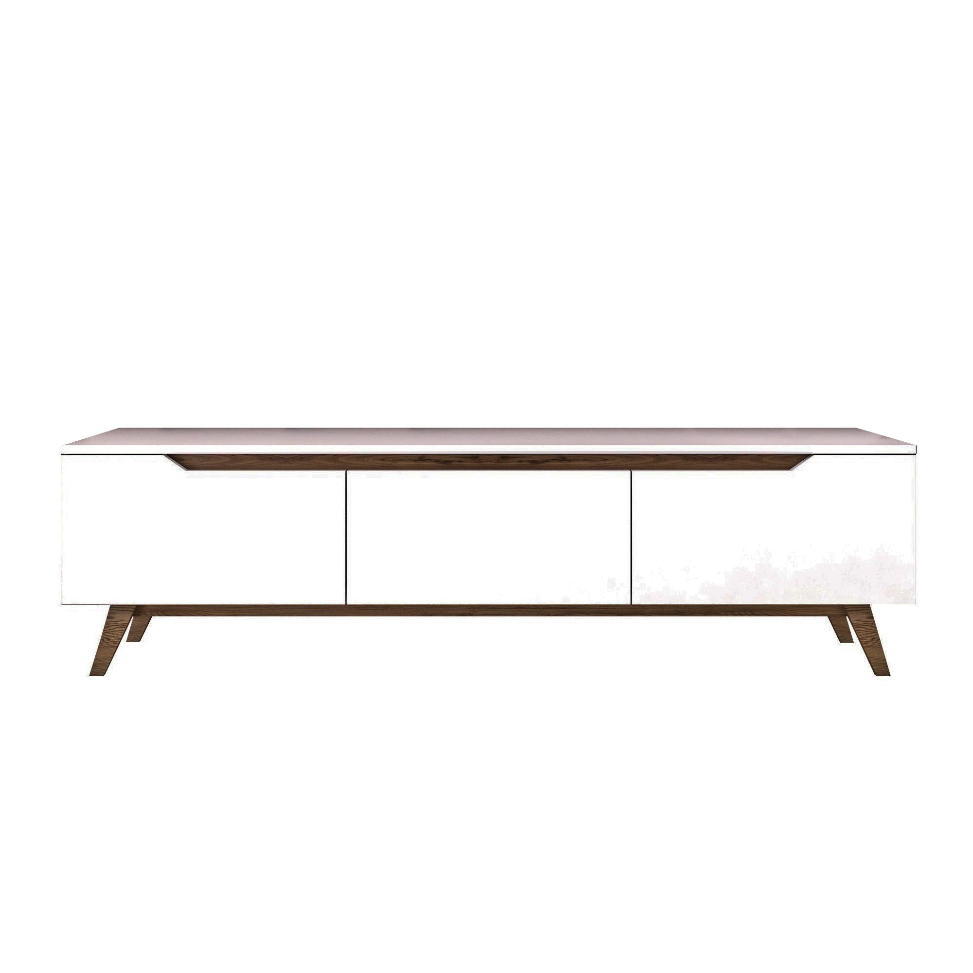 D1 TV Units - White / Walnut