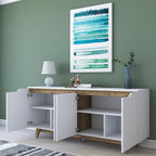 Console Gd102 - Blanc / Noyer