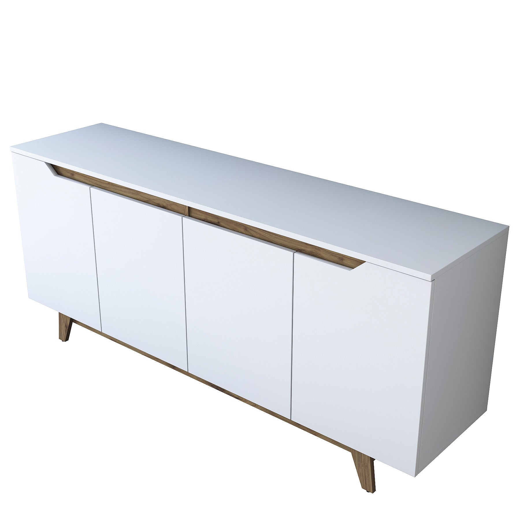 Console Gd102 - Blanc / Noyer