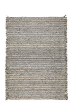 Frills - Rectangular Rug - Wool - Grey/Blue