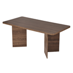 Loft - Mesa de Comedor con Tablero Rectangular y 2 Patas - Nogal