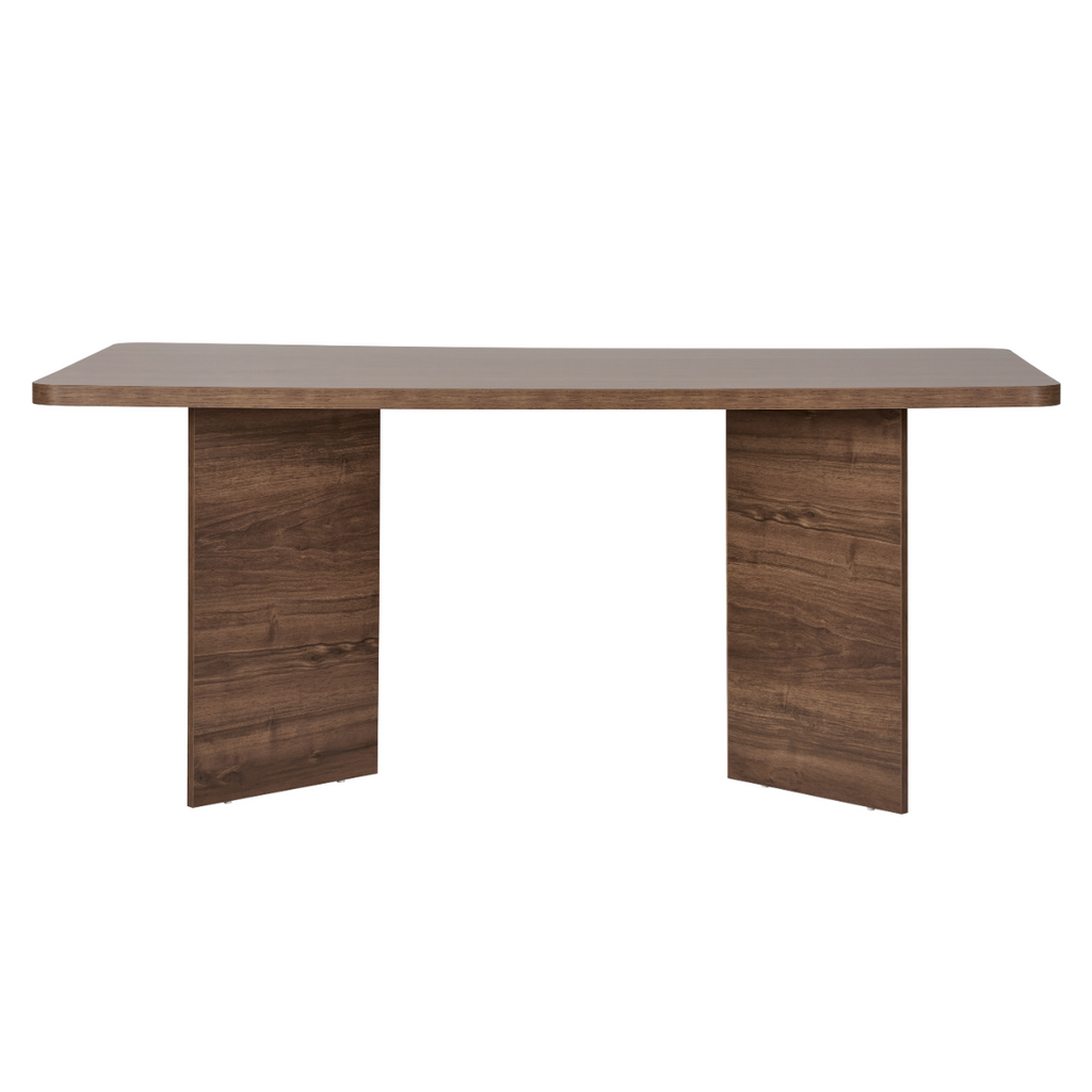 Loft - Mesa de Comedor con Tablero Rectangular y 2 Patas - Nogal