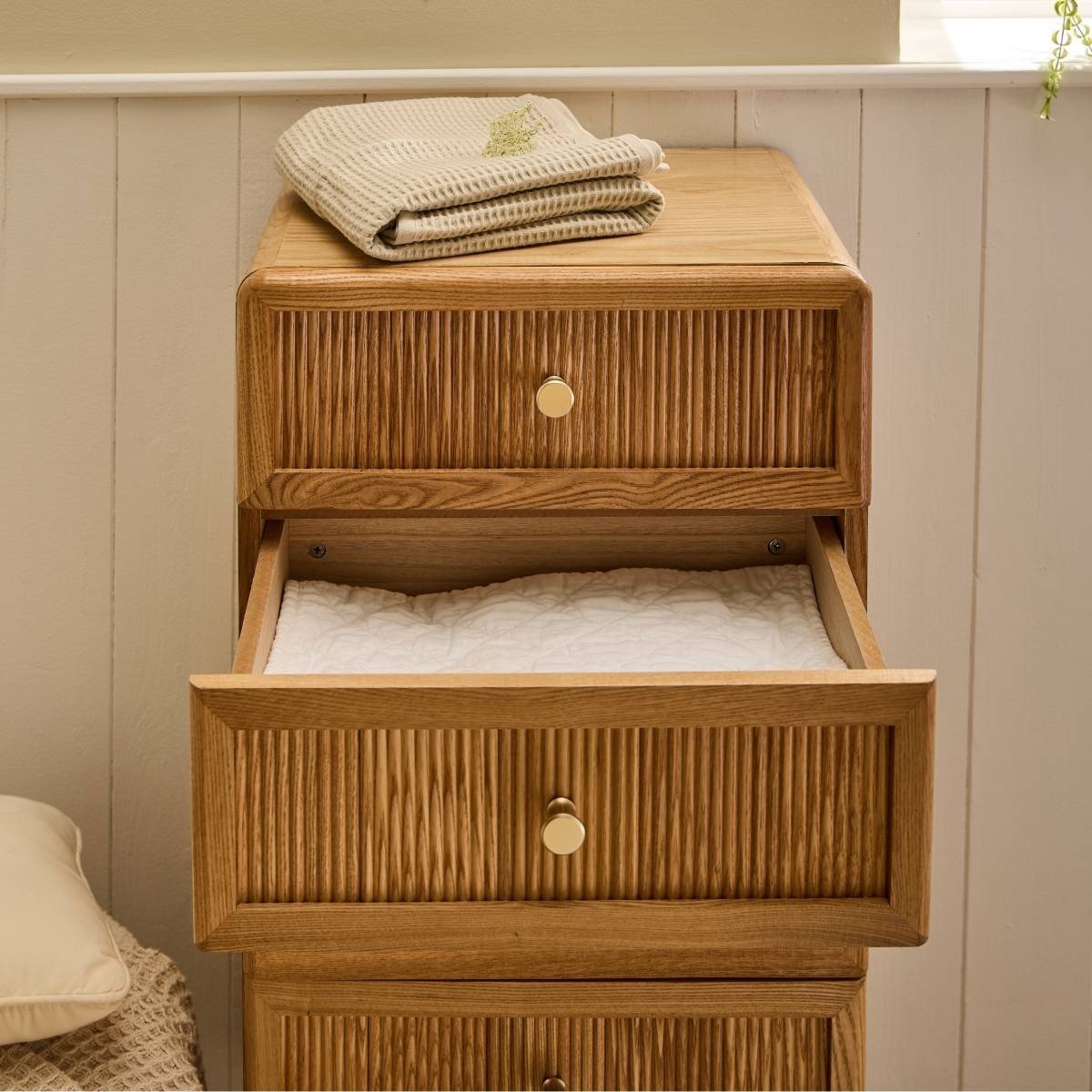 Ava - 5-Drawer Chest of Drawers - Slatted