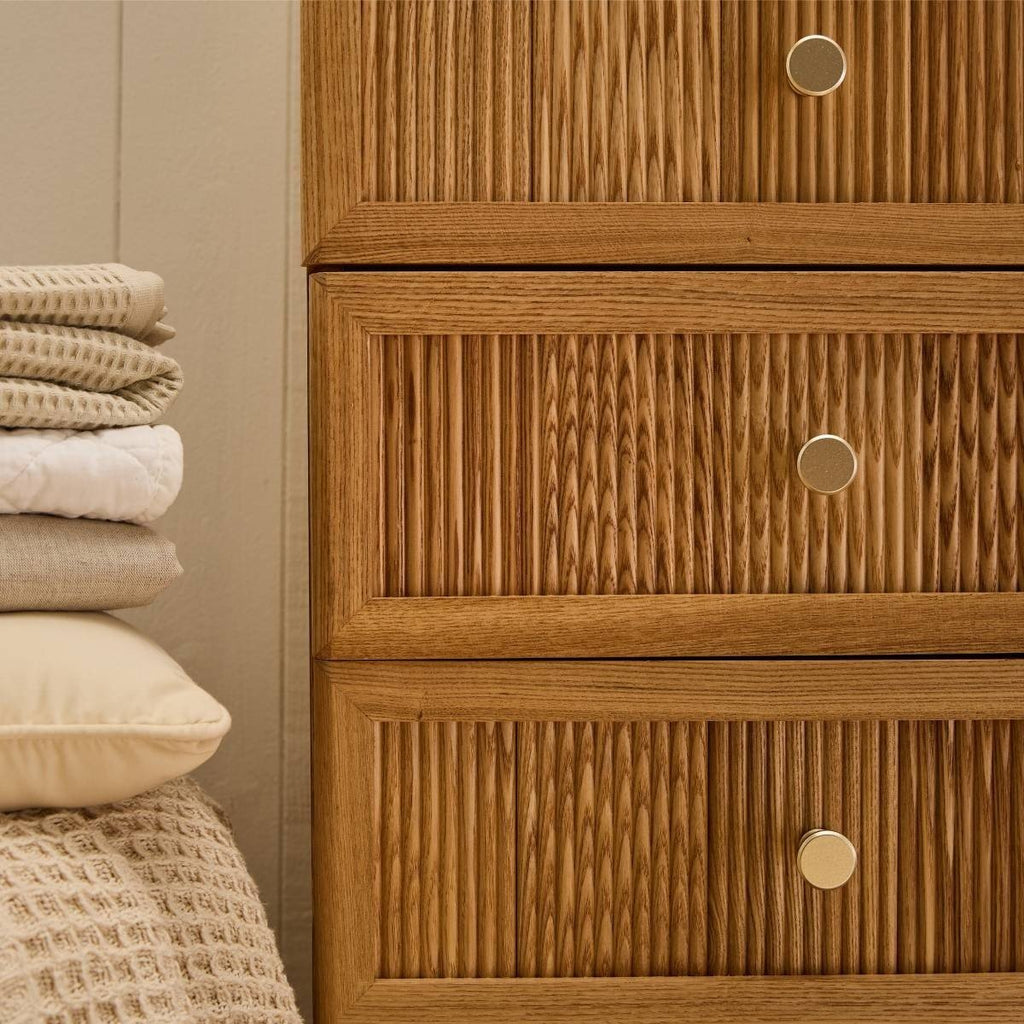 Ava - 5-Drawer Chest of Drawers - Slatted