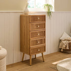 Ava - 5-Drawer Chest of Drawers - Slatted