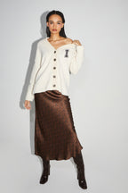 Jackson Preppy White Cardigan Jacket - White