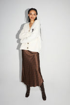 Jackson Preppy White Cardigan Jacket - White