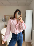 Embroidered Blouse Baby Pink Apolline