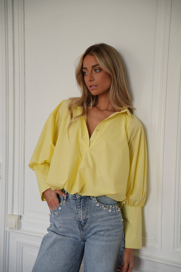 Blusa Alice Globo - Amarillo
