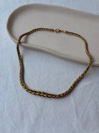 Collar Dorado Vintage - Malla De Palmera