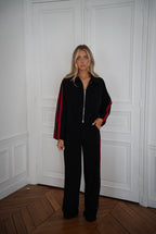 Chaqueta con cremallera Fantine - Negro