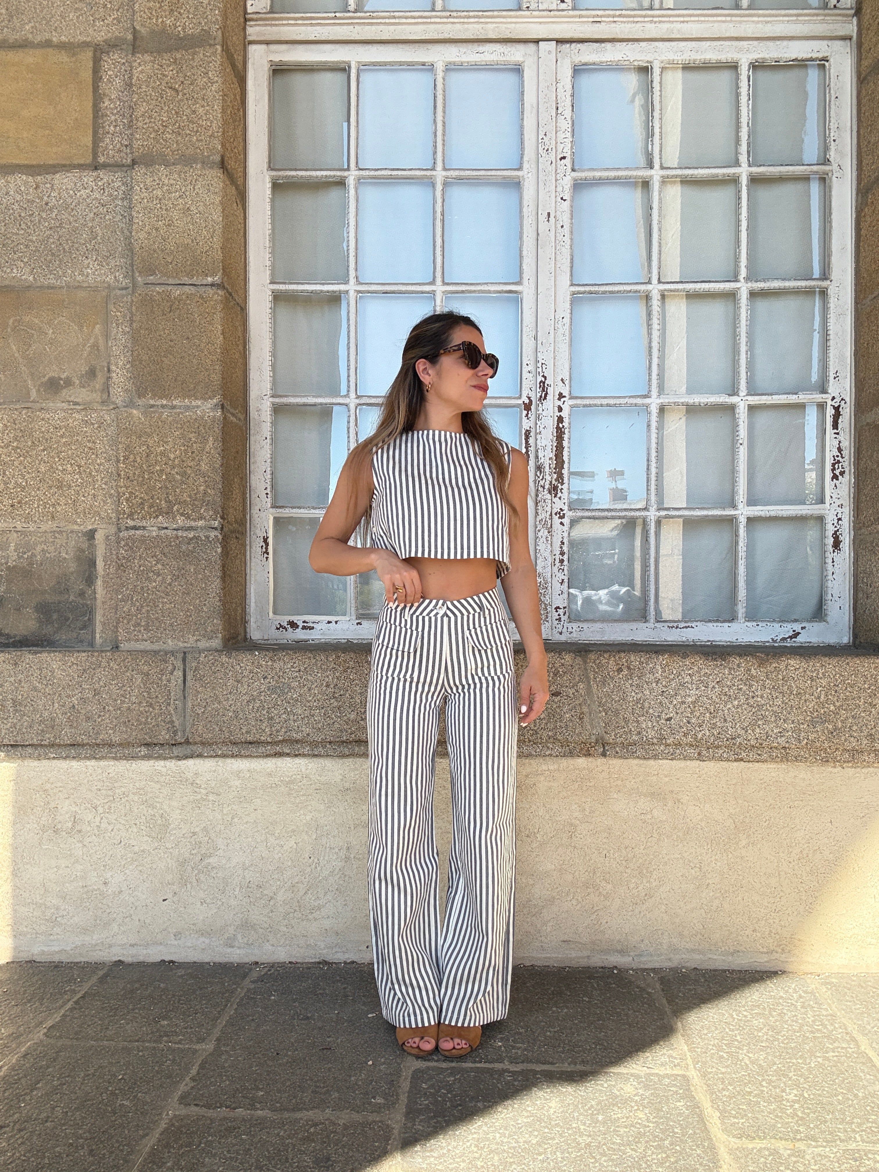Blue Sailor Striped Trousers