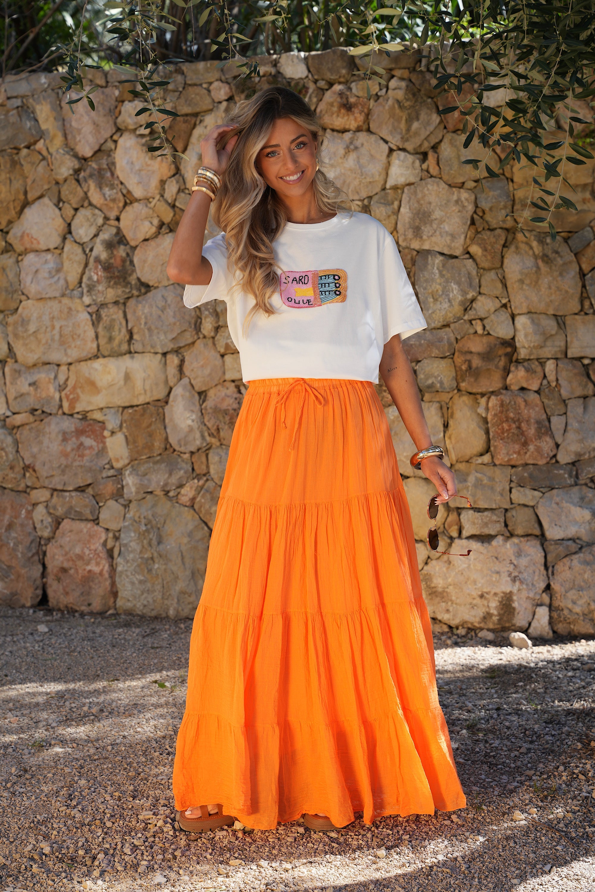 Chloé Long Skirt - Orange