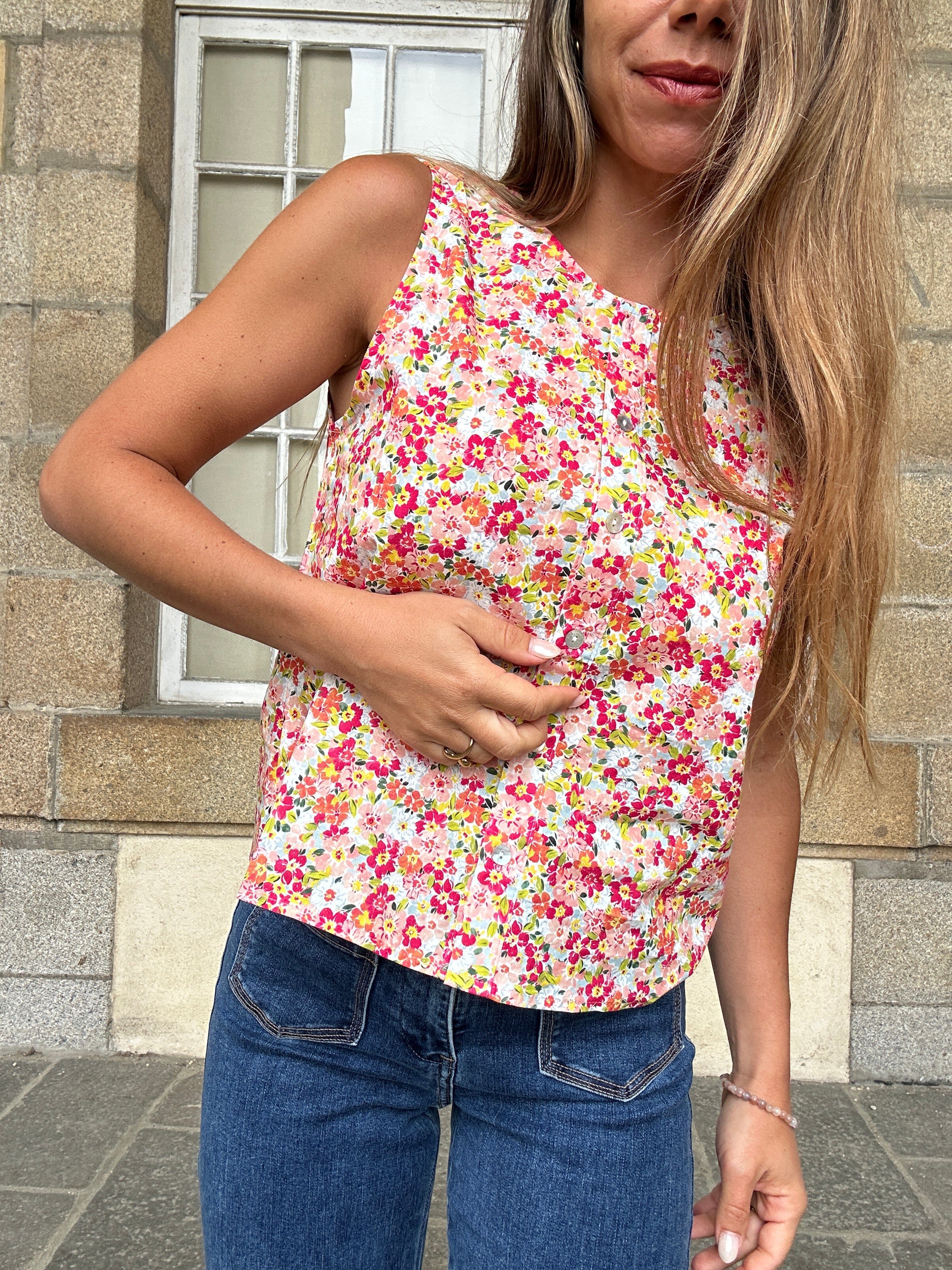 Top Fleuri Paola