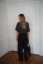 Achille Straight Pants - Black