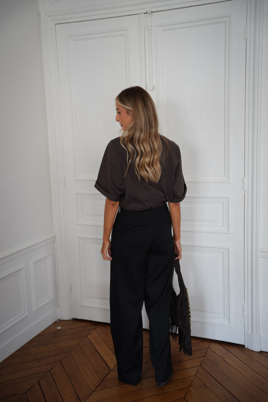 Achille Straight Pants - Black