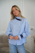 Blouse Rayée Sylia - Bleue