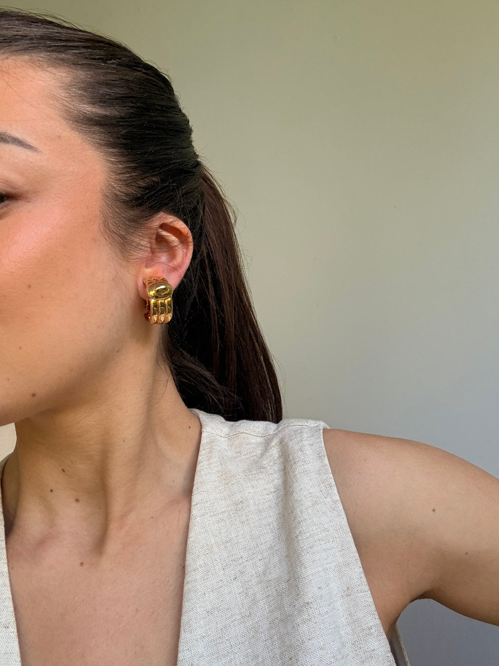 Pendientes Vintage - Criollas Trenzadas Doradas