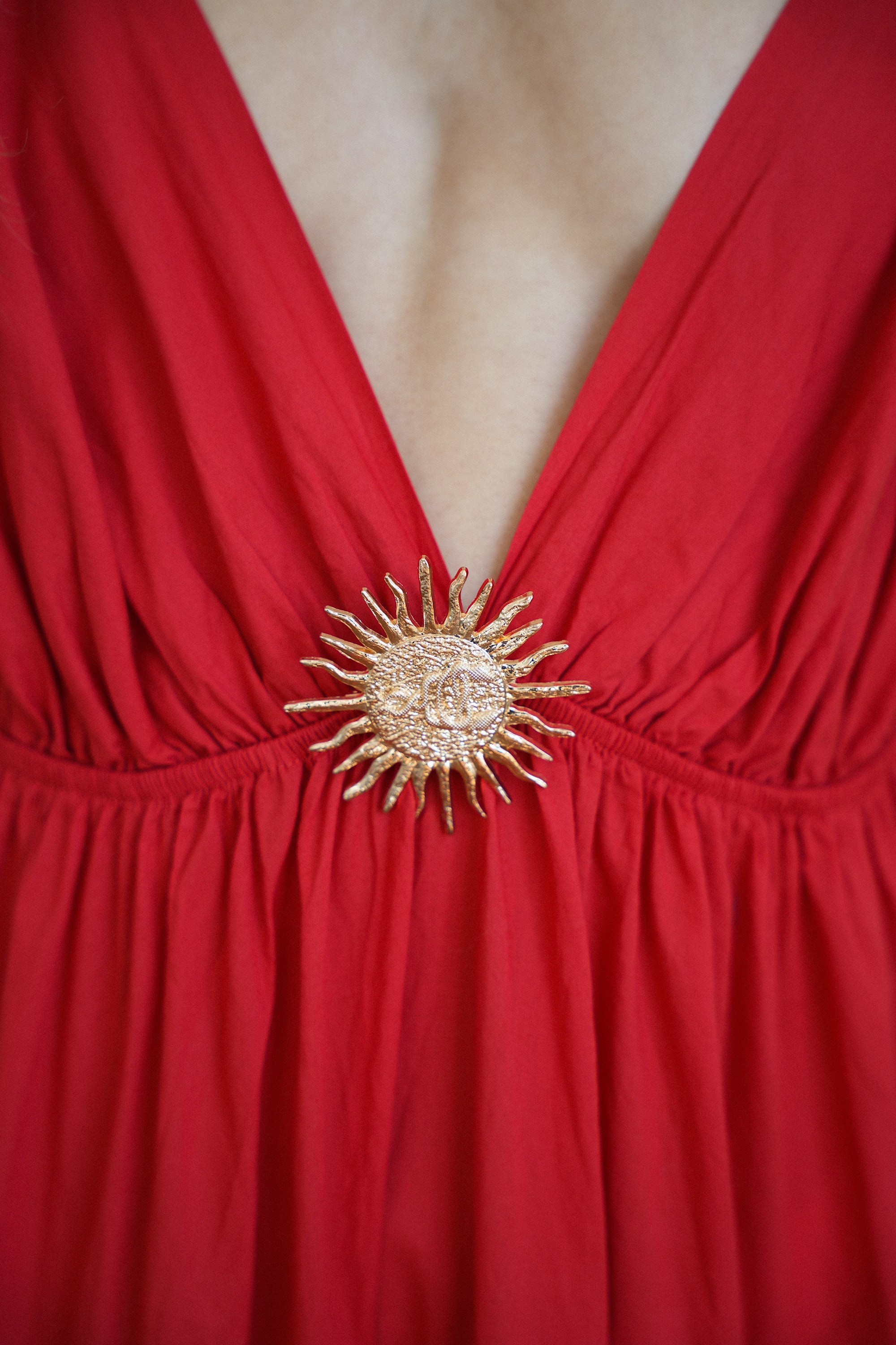 Filipa Sun Dress - Red