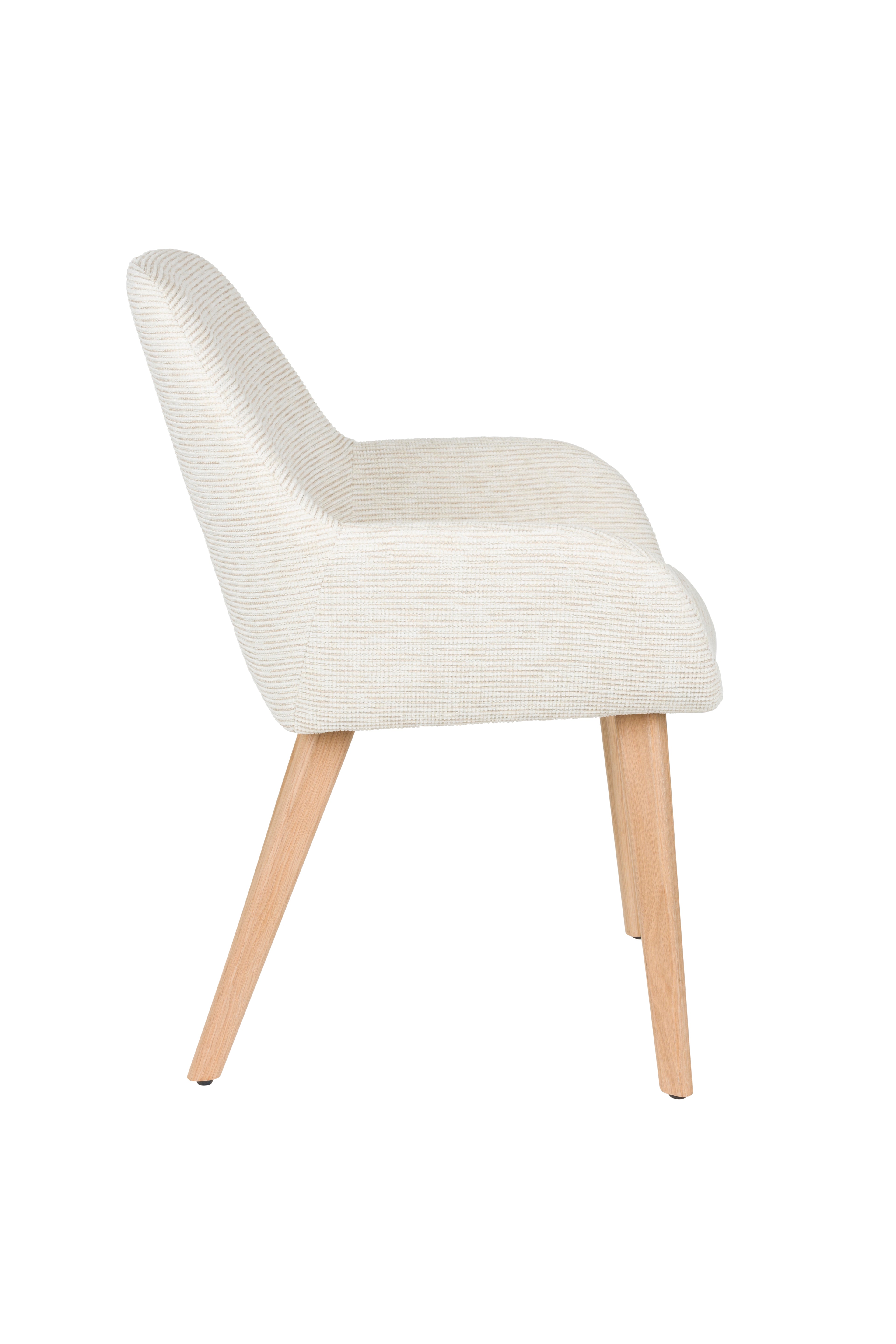 Loua - Dining Chair - Polyester - Off-White/Off-White