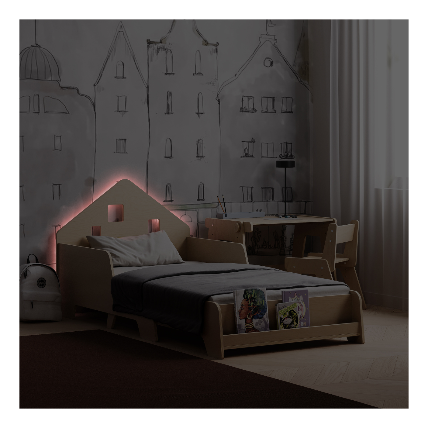 Extendable House Bed With LED Lighting
