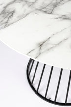 Floris - Table De Salle À Manger - Métal - Noir/Doré