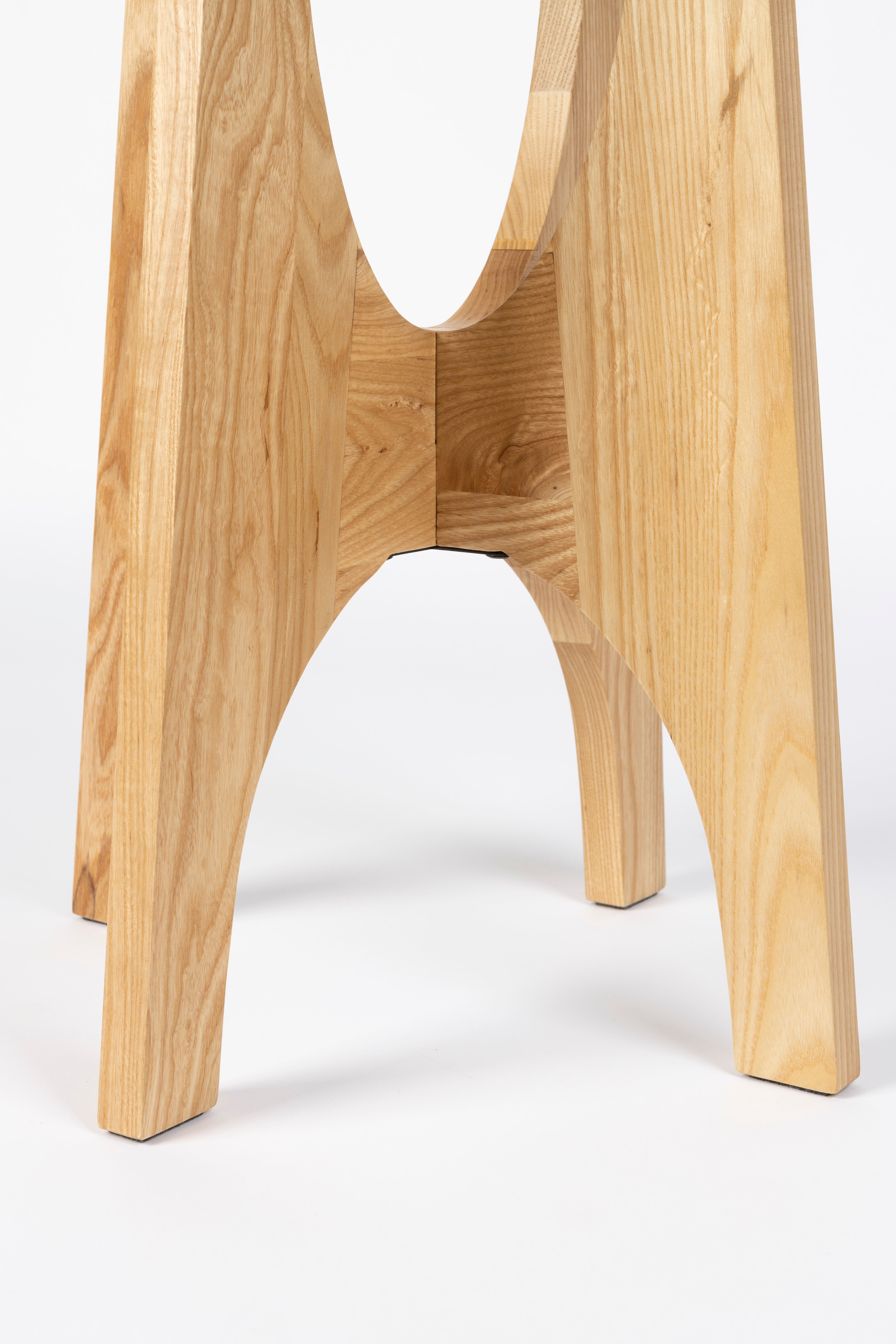 Kobe - Side Table - Glass - Natural/Beige