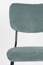 Benson - Dining Chair - Fabric - Grey/Blue