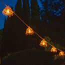 Hawaii - Guirlande Solaire Hybride - Corde - Marron