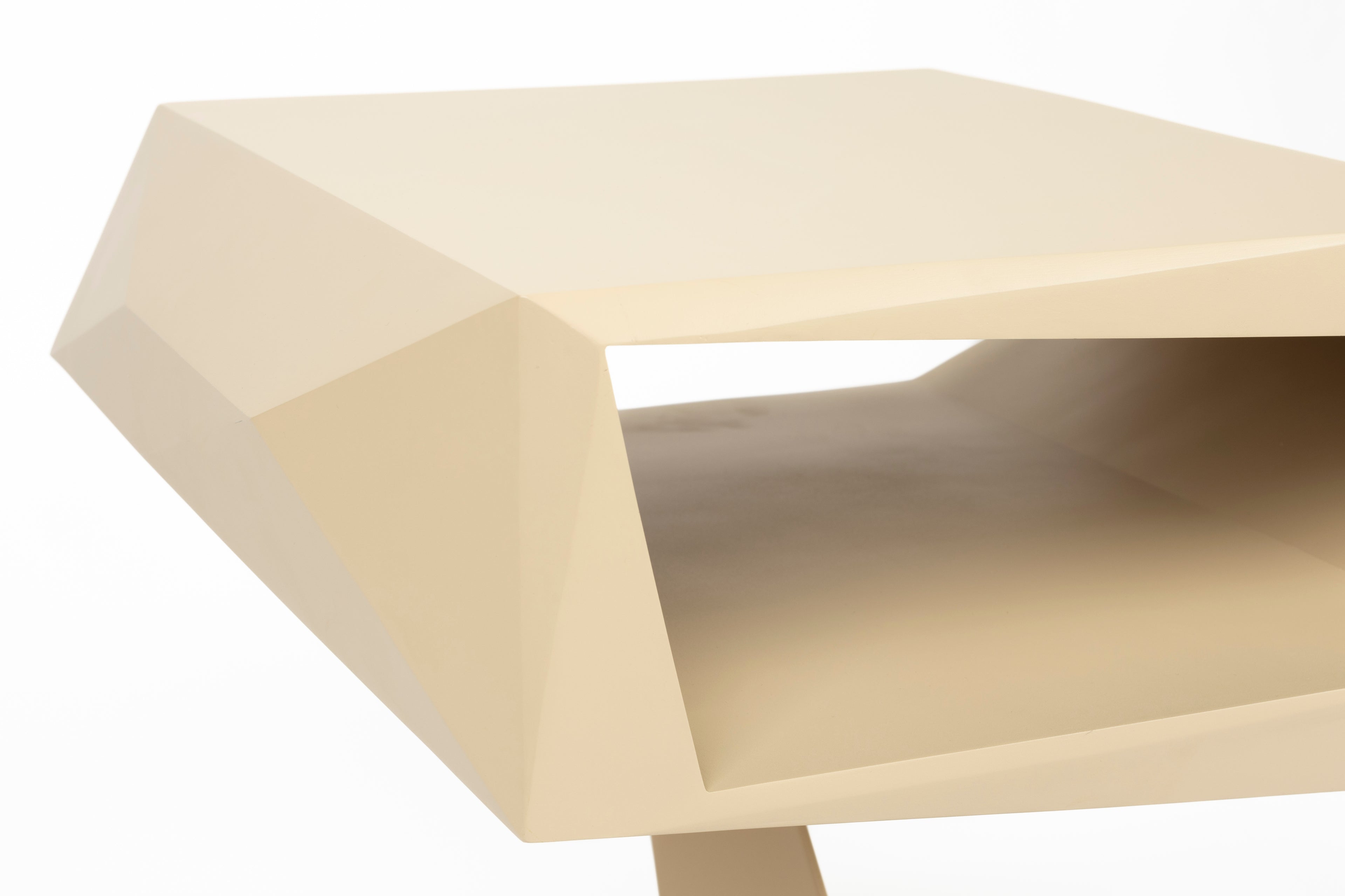 North - Table D'Appoint - Résine - Beige