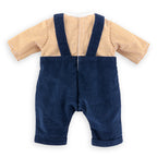 T-Shirt And Navy Dungarees For 42 cm Doll
