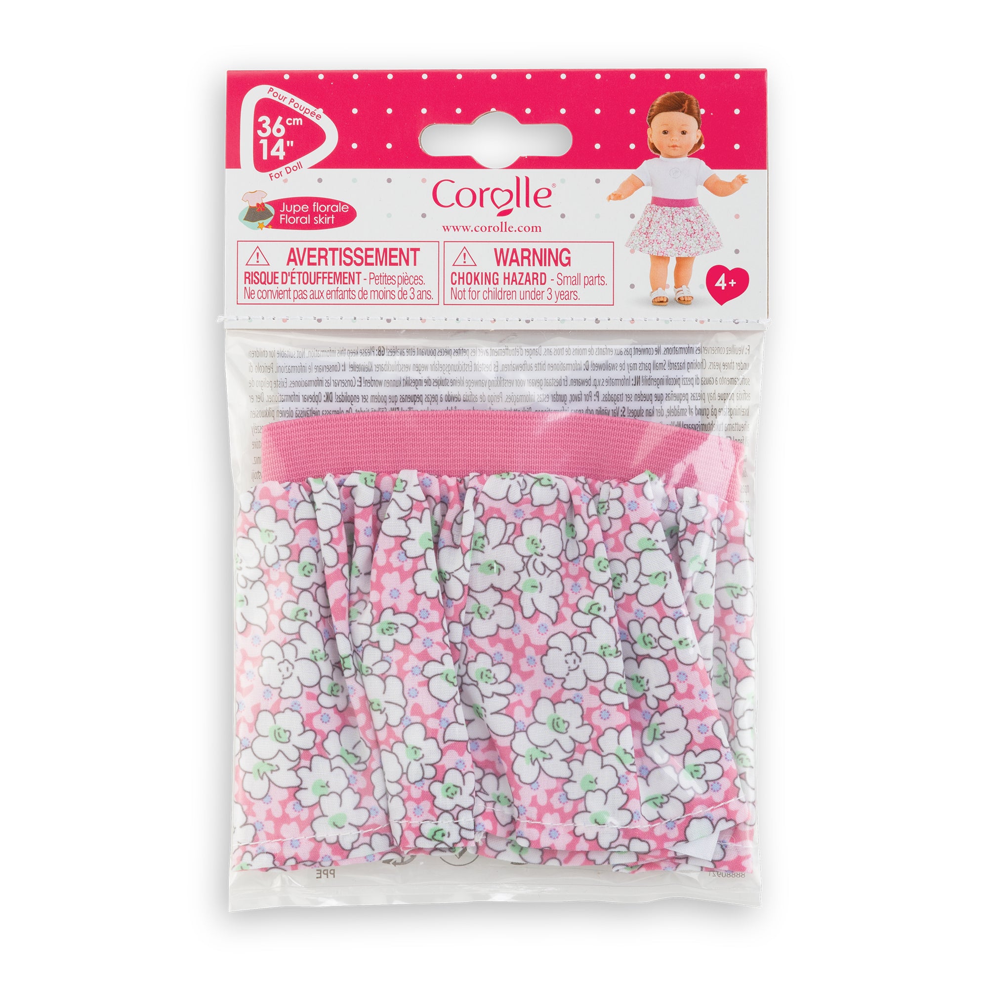 Floral Skirt For Ma Corolle Doll