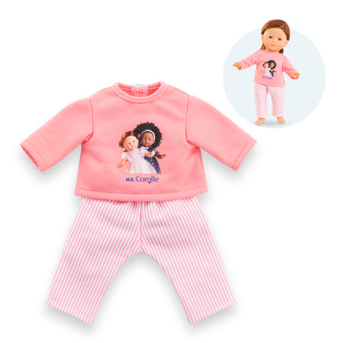 Pyjama Rose 2 Pièces Pour Poupée Ma Corolle