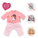 Pyjama Rose 2 Pièces Pour Poupée Ma Corolle