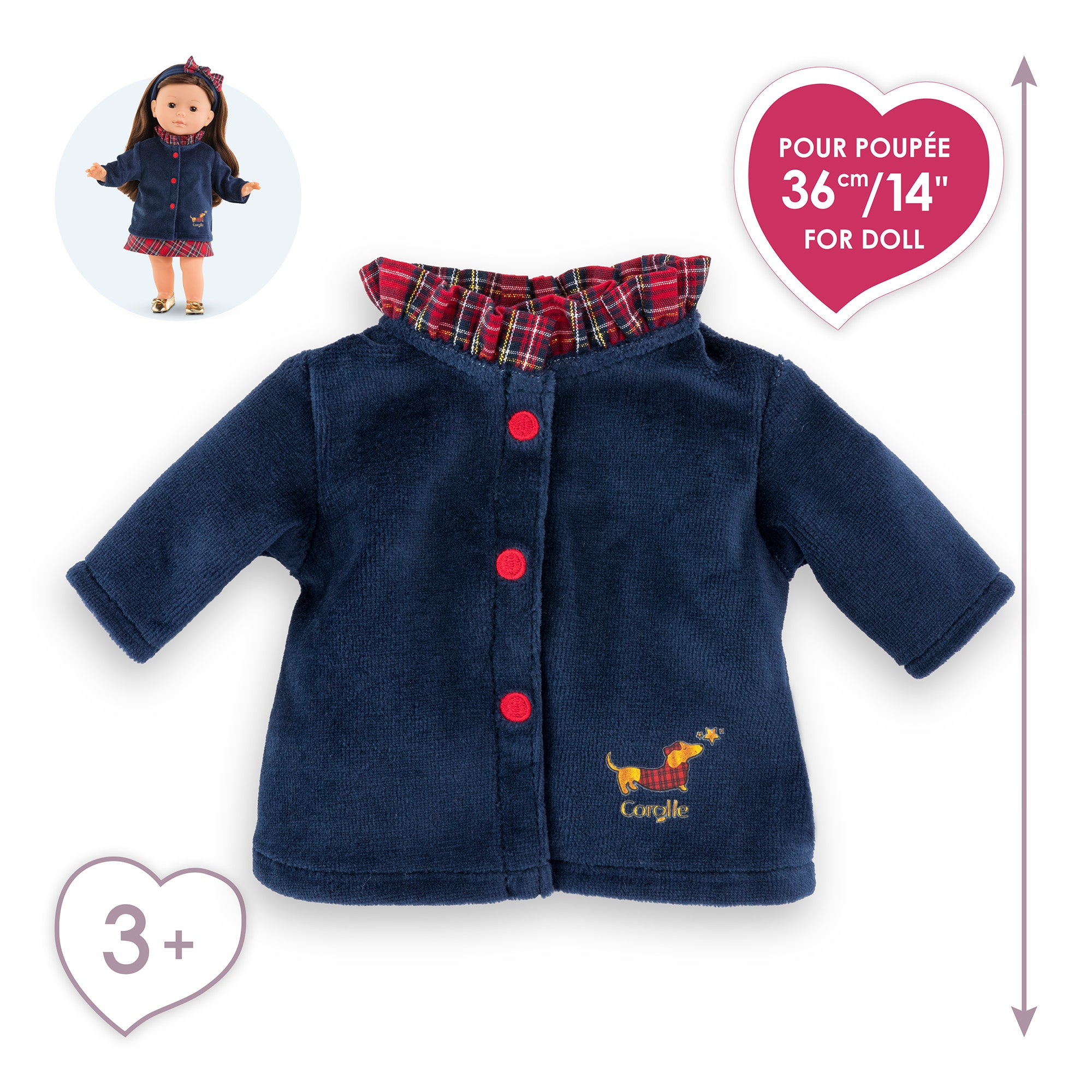 Corolle En Fêtes Coat For Ma Corolle Doll