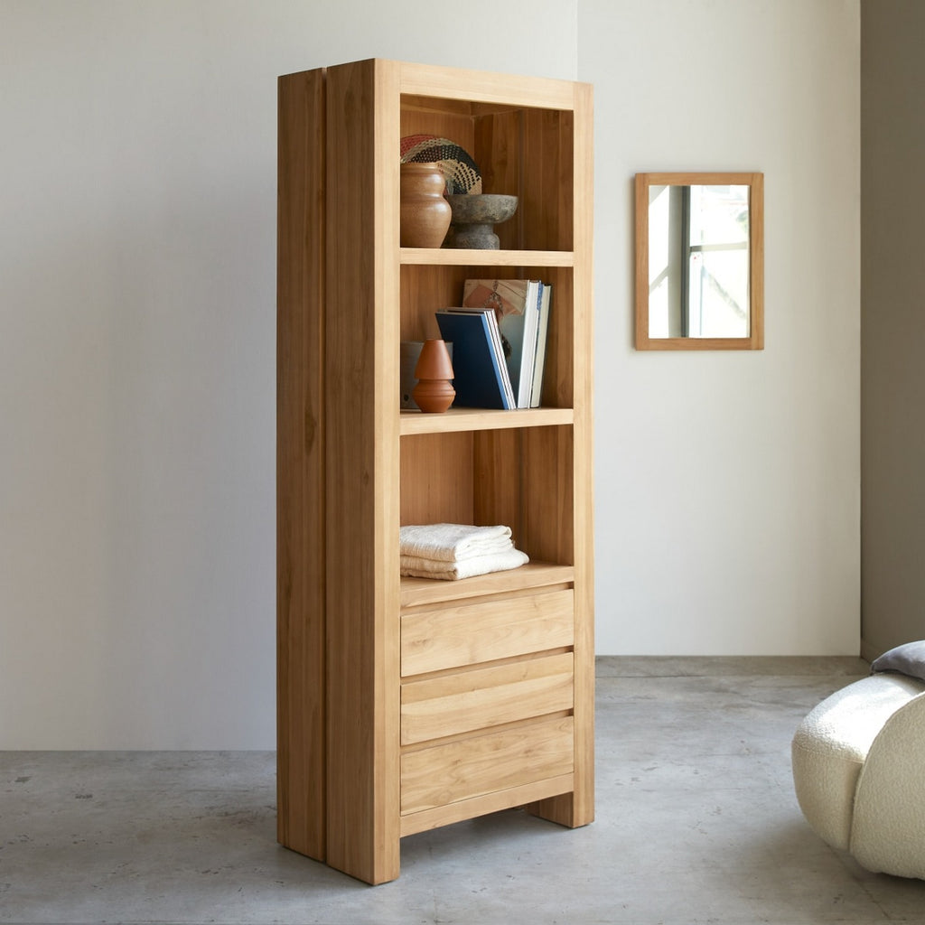 Eden - Bibliothèque - Teck - Naturel