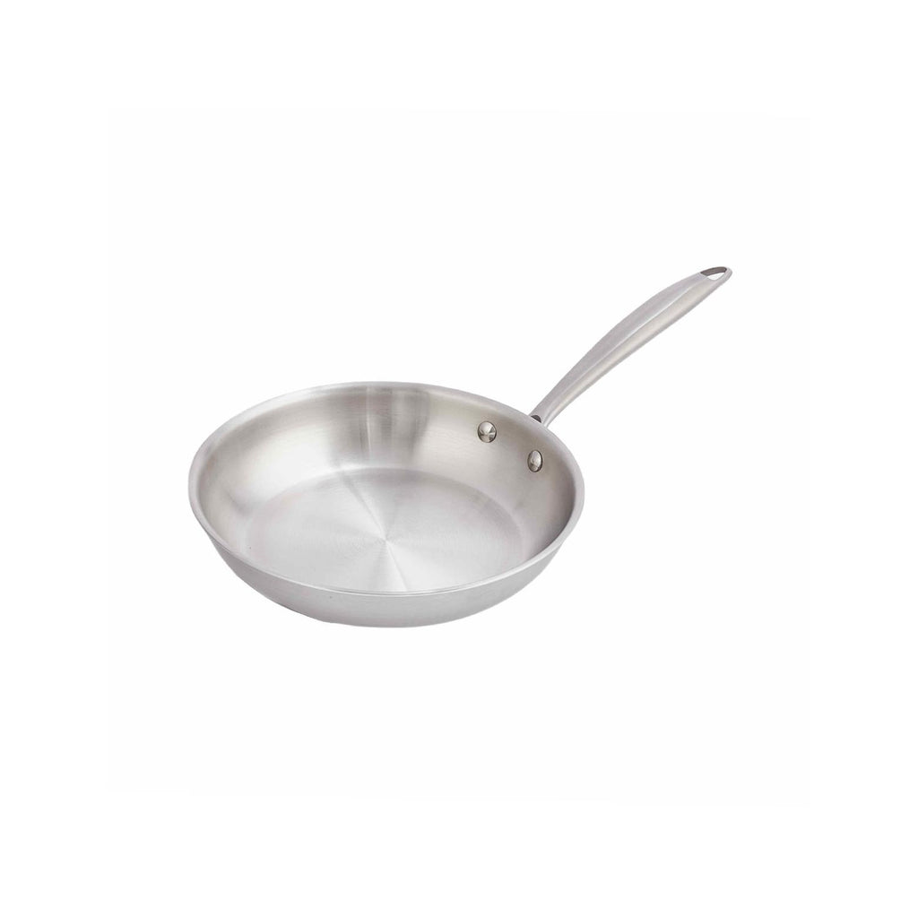 Frying pan - Triplex stainless steel - Silver